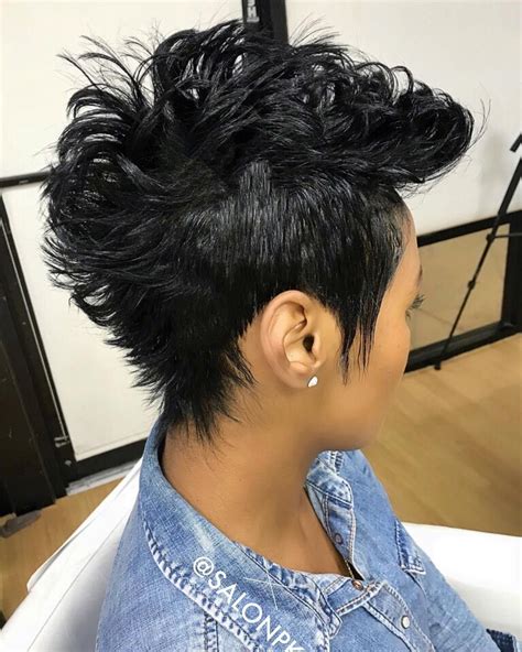 short mohawk hairstyles with weave